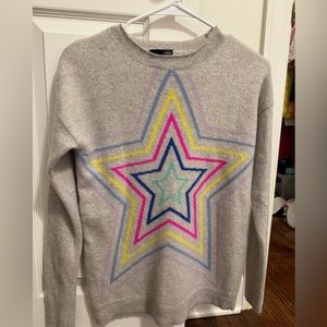 AQUA multi star cashmere sweater